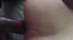 Amateur Bareback: Big Black Cock Stretches White Ass