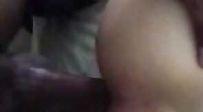 Amateur Bareback: Big Black Cock Stretches White Ass