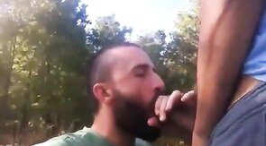 Big Cock Blowjob Outside