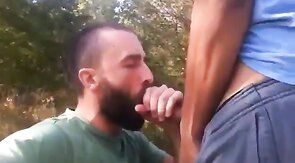 Big Cock Blowjob Outside