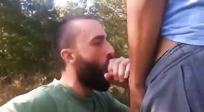 Big Cock Blowjob Outside