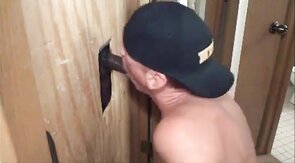 Sucking BBC At Glory Hole - Amateur Interracial Gay Video
