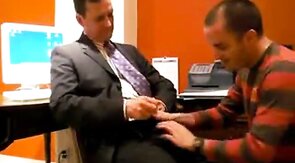 Big-Cock Daddy Blows His Male Secretary