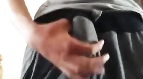 Hungarian Stud Strokes His Big Cock