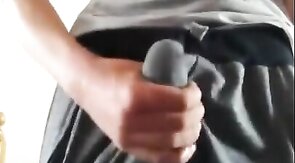 Hungarian Stud Strokes His Big Cock