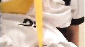 Asian Crossdresser Rides Cock and Cums Hard