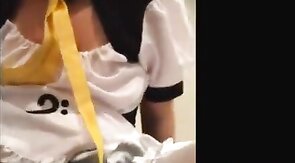 Asian Crossdresser Rides Cock and Cums Hard