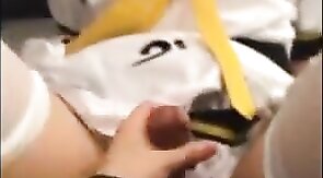 Asian Crossdresser Rides Cock and Cums Hard