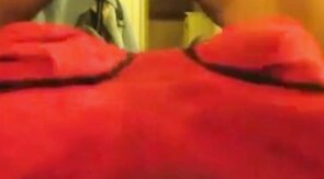 Skinny Twink's Thick Cum Orgasm While Humping a Towel