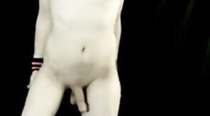 Bound Emo Femboy Crossdresser Cums Hard