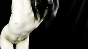 Bound Emo Femboy Crossdresser Cums Hard