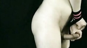 Bound Emo Femboy Crossdresser Cums Hard