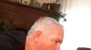 Daddy's Big Cock Swallowed by Horny Amateur