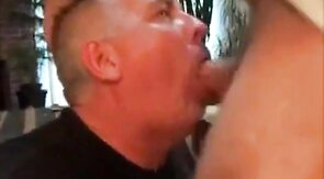 Daddy's Big Cock Swallowed by Horny Amateur