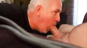 Daddy's Big Cock Swallowed by Horny Amateur