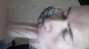 Twink Friend Blows Me, Takes My Cum in His Mouth