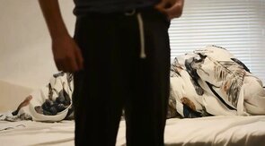 Handsome Twink's Solo Bed Orgasm