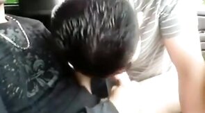 Interracial Outdoor Suck Off at the Rest Stop