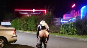 Crossdresser Angel Outdoor Fun