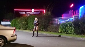 Crossdresser Angel Outdoor Fun