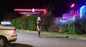 Crossdresser Angel Outdoor Fun