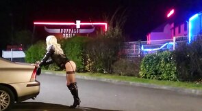 Crossdresser Angel Outdoor Fun