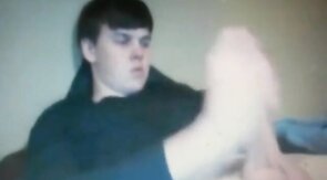 Chubby Guy Strokes His Huge Cock on Cam