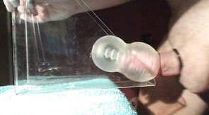 Daddy's Fleshlight Gets Filled with a Huge Load