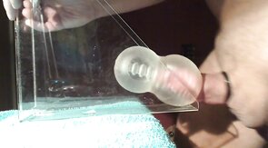 Daddy's Fleshlight Gets Filled with a Huge Load