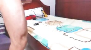 Muscled Hunk Jerks Off With A Plastic Doll