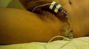 Precum and Cum with Urethral Sounding