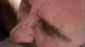 Daddy's Blowjob Practice with Amateur Bear Couple