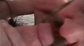 Daddy's Blowjob Practice with Amateur Bear Couple