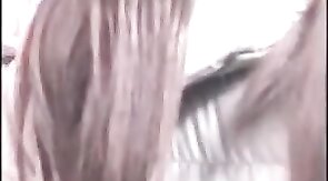 Asian Crossdresser Cums Outside