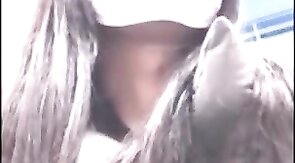 Asian Crossdresser Cums Outside