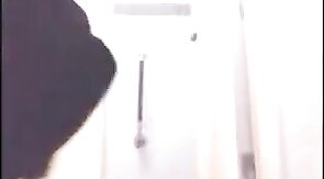 Asian Crossdresser Cums Outside