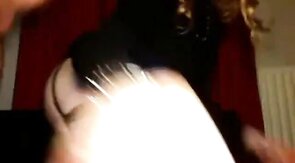 Crossdresser Fun with Amateur Man