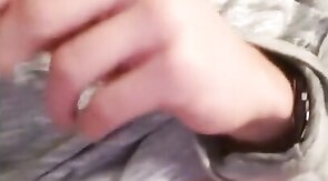 Grey Thong Twink Tease