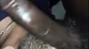 Big Black Cock Blowjob by Amateur Interracial Couple