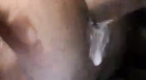 Bareback Black Amateur Takes Thick Sticky Cream Pie