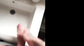 Tattooed Hunk Strokes His Big Cock Alone