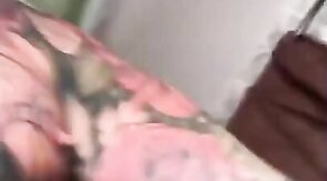 Tattooed Hunk Strokes His Big Cock Alone