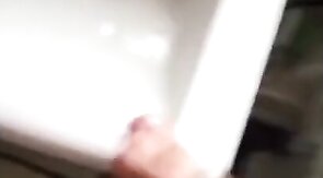 Tattooed Hunk Strokes His Big Cock Alone