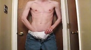 Nerdy Twink's Webcam Show: Big Cock Reveal