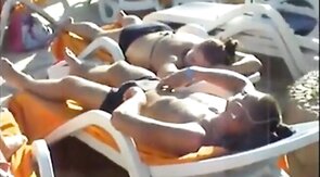 Daddies' Big Cocks Bulging in the Pool