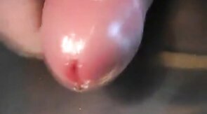 Uncut Foreskin Close-up: Jerk-off and Cum