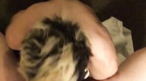 Hungry Twink Feeds on Daddy Bear's Meat