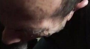 Grandpa Sucks My Interracial Dick (No Cum)