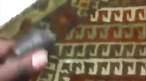 Black Amateur Strokes His Big Uncut Cock
