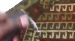 Black Amateur Strokes His Big Uncut Cock